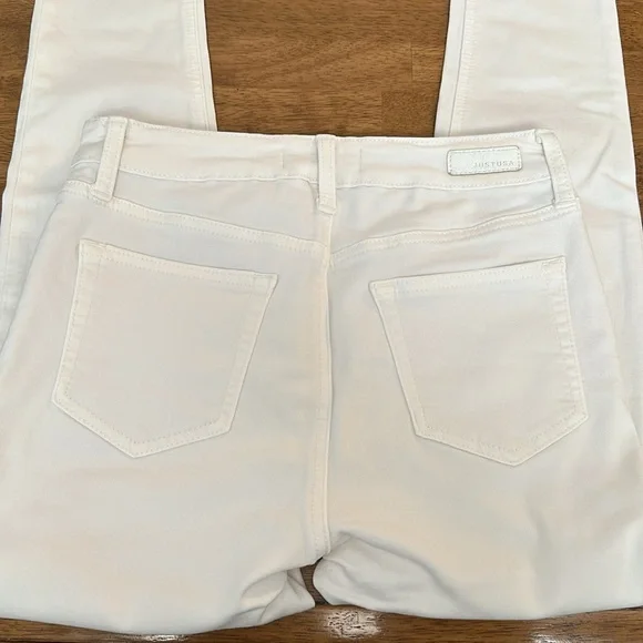 JUST USA white button fly jeans - Picture 4 of 6